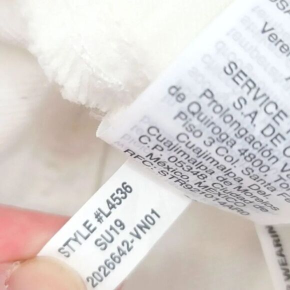 NEW Madewell Rigid Denim A-Line Mini Skirt in Tile White Button Front Edition 26 - Picture 10 of 11